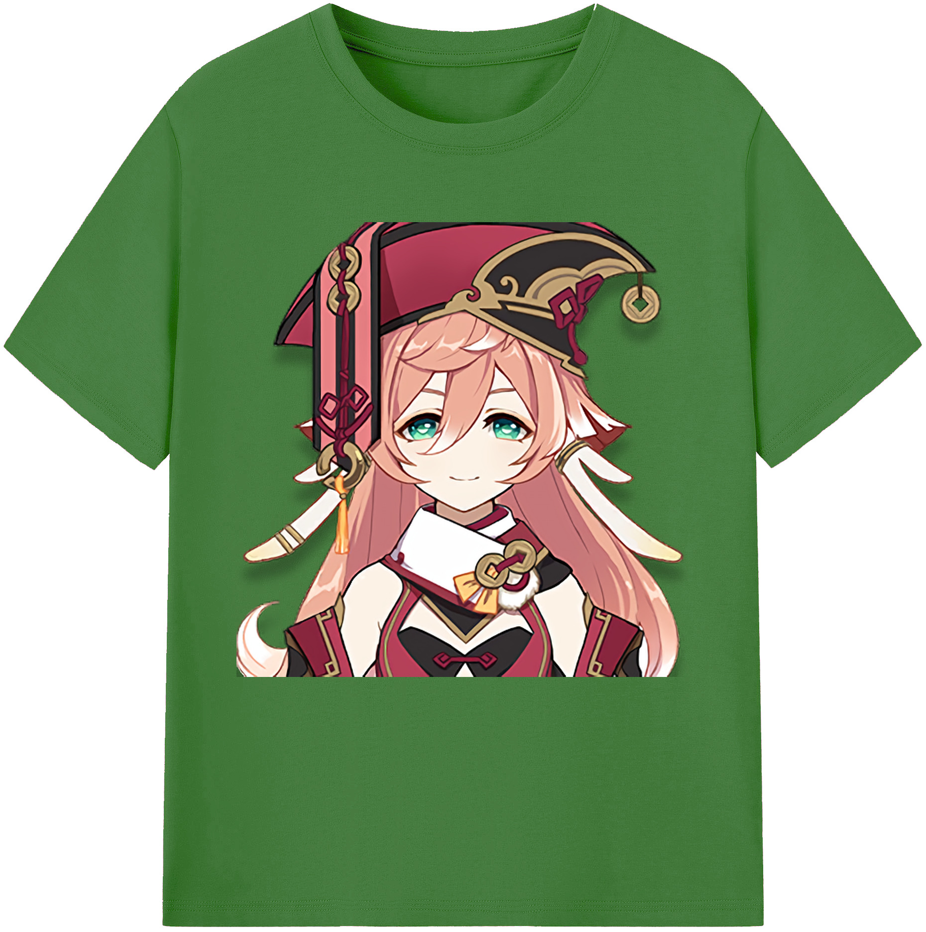 げんし神 ヤンフェイ genshin Yanfei レディースカジュアルプリントTシャツ（綿100％）